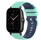For Amazfit GTS 2E / Teal+Blue