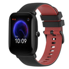 For Amazfit Pop / Black+Red