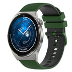 For Huawei Watch GT3 42mm / Amy Green+Black