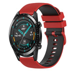 For Huawei Watch GT2 42mm / Red+Black