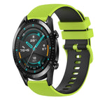 For Huawei Watch 2 / Lime Green+Black