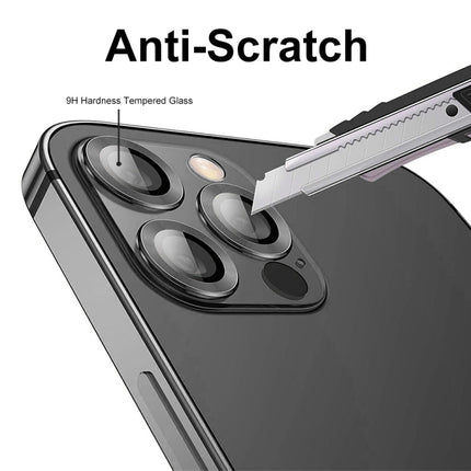 ENKAY 9H Rear Lens Metal Ring Tempered Glass Film For iPhone 14 Pro / 14 Pro Max, For iPhone 14 Pro / 14 Pro Max, For iPhone 14 Pro / 14 Pro Max(Purple)