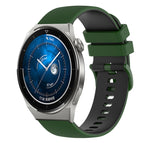 For Huawei Watch GT3 Pro 46mm / Amy Green+Black