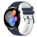 For Huawei Watch 3 / Dark Blue+White