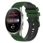 For Huawei Watch 3 Pro / Amy Green+Black
