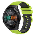 For Huawei Watch GT 2E / Lime Green+Black