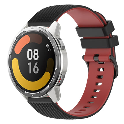 22mm Checkered Two-Color Silicone Watch Band, For Xiaomi Watch S1, For Xiaomi Watch Color 2