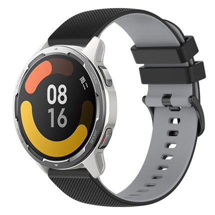 22mm Checkered Two-Color Silicone Watch Band, For Xiaomi Watch S1, For Xiaomi Watch Color 2