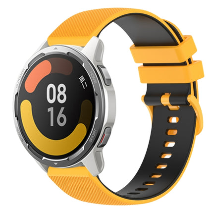 22mm Checkered Two-Color Silicone Watch Band, For Xiaomi Watch S1, For Xiaomi Watch Color 2