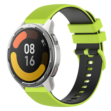 22mm Checkered Two-Color Silicone Watch Band, For Xiaomi Watch S1, For Xiaomi Watch Color 2