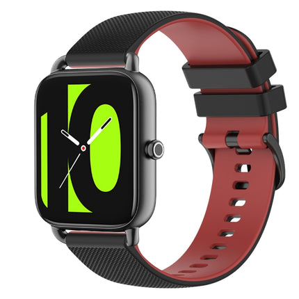22mm Checkered Two-Color Silicone Watch Band, For  Xiaomi Haylou RT2 LS10, For Xiaomi Haylou RS4 LS12
