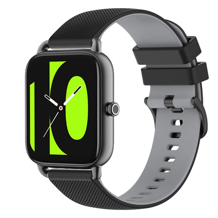 22mm Checkered Two-Color Silicone Watch Band, For  Xiaomi Haylou RT2 LS10, For Xiaomi Haylou RS4 LS12