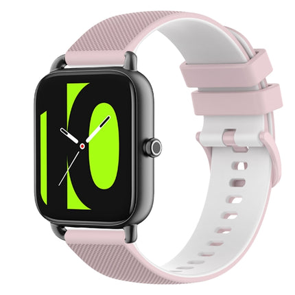 22mm Checkered Two-Color Silicone Watch Band, For  Xiaomi Haylou RT2 LS10, For Xiaomi Haylou RS4 LS12