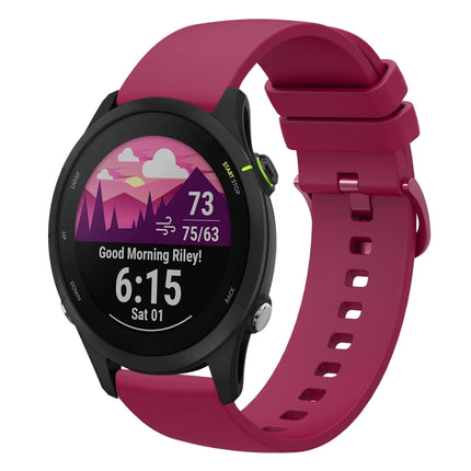 18mm Solid Color Soft Silicone Watch Band, For Garmin Forerunner 255S, For Garmin Venu 2S