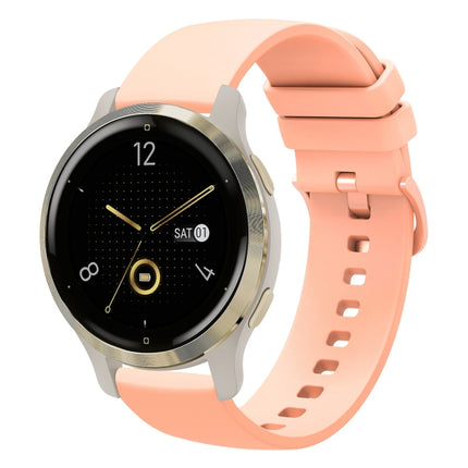 18mm Solid Color Soft Silicone Watch Band, For Garmin Forerunner 255S, For Garmin Venu 2S