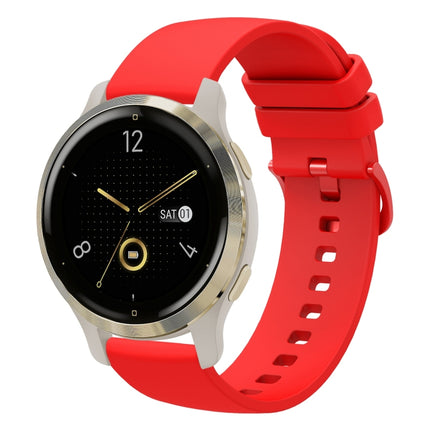 18mm Solid Color Soft Silicone Watch Band, For Garmin Forerunner 255S, For Garmin Venu 2S