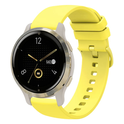 18mm Solid Color Soft Silicone Watch Band, For Garmin Forerunner 255S, For Garmin Venu 2S