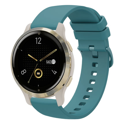 18mm Solid Color Soft Silicone Watch Band, For Garmin Forerunner 255S, For Garmin Venu 2S