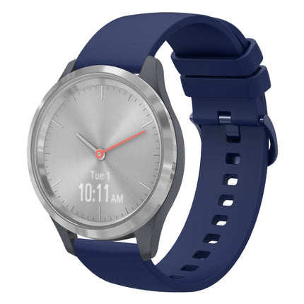 18mm Solid Color Soft Silicone Watch Band, For Garmin Vivomove 3S, For Garmin Vivoactive 4S