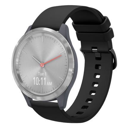 18mm Solid Color Soft Silicone Watch Band, For Garmin Vivomove 3S, For Garmin Vivoactive 4S