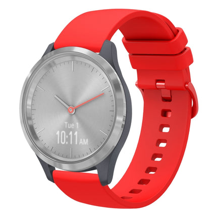 18mm Solid Color Soft Silicone Watch Band, For Garmin Vivomove 3S, For Garmin Vivoactive 4S