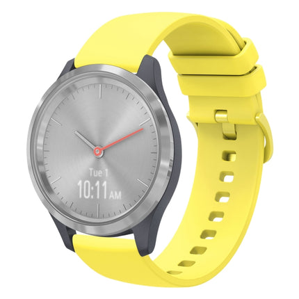 18mm Solid Color Soft Silicone Watch Band, For Garmin Vivomove 3S, For Garmin Vivoactive 4S