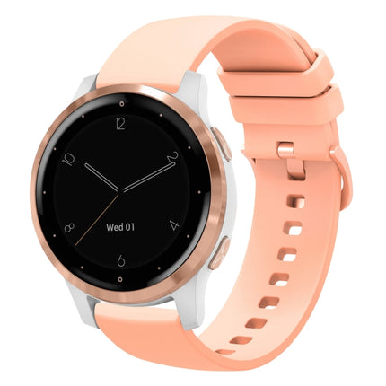18mm Solid Color Soft Silicone Watch Band, For Garmin Vivomove 3S, For Garmin Vivoactive 4S