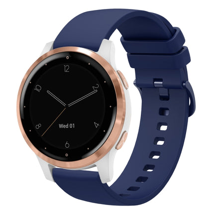18mm Solid Color Soft Silicone Watch Band, For Garmin Vivomove 3S, For Garmin Vivoactive 4S
