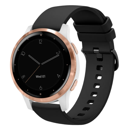 18mm Solid Color Soft Silicone Watch Band, For Garmin Vivomove 3S, For Garmin Vivoactive 4S