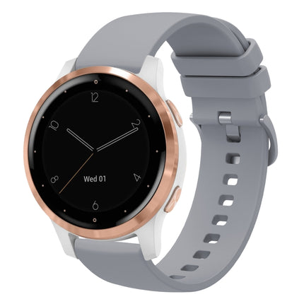 18mm Solid Color Soft Silicone Watch Band, For Garmin Vivomove 3S, For Garmin Vivoactive 4S