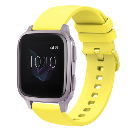 20mm Solid Color Soft Silicone Watch Band, For Garmin Venu SQ, For Garmin Vivomove 3