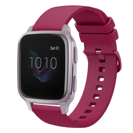 20mm Solid Color Soft Silicone Watch Band, For Garmin Venu SQ, For Garmin Vivomove 3