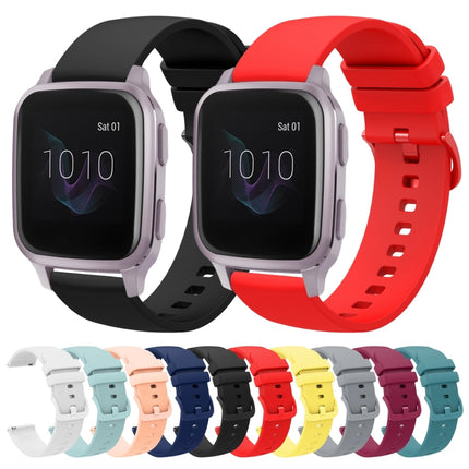 20mm Solid Color Soft Silicone Watch Band, For Garmin Venu SQ, For Garmin Vivomove 3