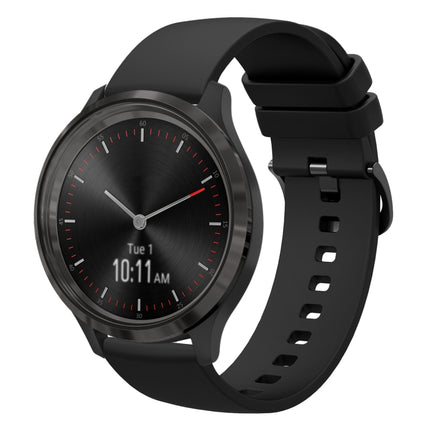 20mm Solid Color Soft Silicone Watch Band, For Garmin Venu SQ, For Garmin Vivomove 3