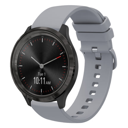 20mm Solid Color Soft Silicone Watch Band, For Garmin Venu SQ, For Garmin Vivomove 3