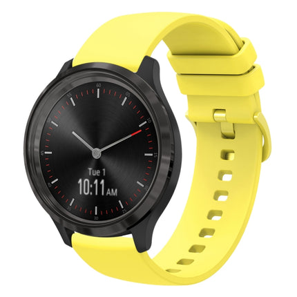 20mm Solid Color Soft Silicone Watch Band, For Garminmove 3, For Garmin VivoMove Luxe