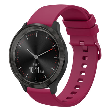 20mm Solid Color Soft Silicone Watch Band, For Garminmove 3, For Garmin VivoMove Luxe