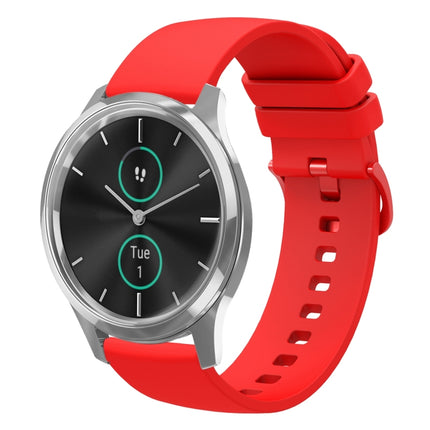 20mm Solid Color Soft Silicone Watch Band, For Garminmove 3, For Garmin VivoMove Luxe