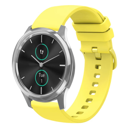 20mm Solid Color Soft Silicone Watch Band, For Garminmove 3, For Garmin VivoMove Luxe
