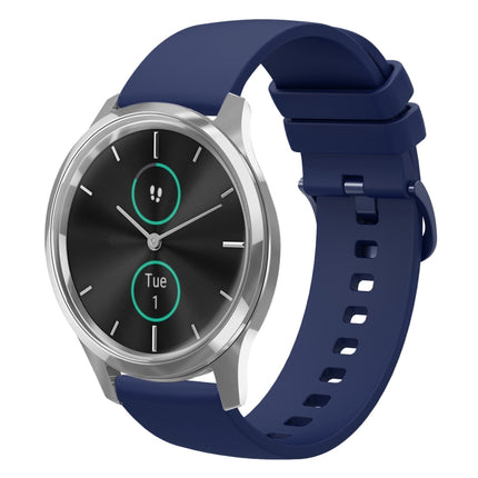 20mm Solid Color Soft Silicone Watch Band, For Garminmove Luxe, For Garmin VivoMove Style