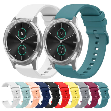 20mm Solid Color Soft Silicone Watch Band, For Garminmove Luxe, For Garmin VivoMove Style