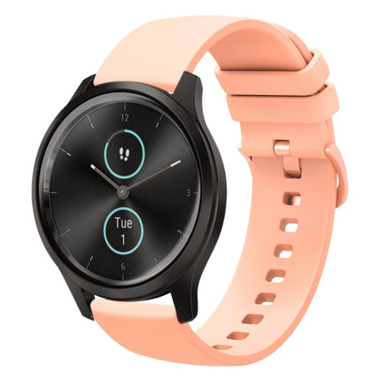 20mm Solid Color Soft Silicone Watch Band, For Garminmove Luxe, For Garmin VivoMove Style