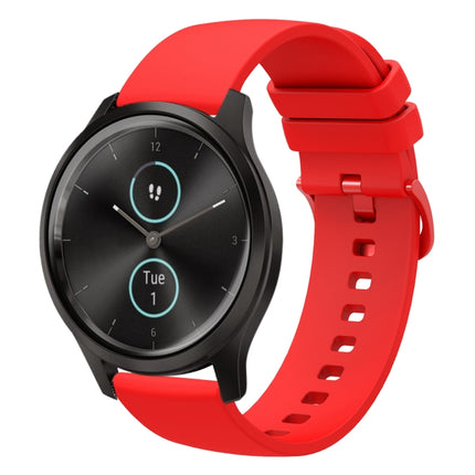 20mm Solid Color Soft Silicone Watch Band, For Garminmove Luxe, For Garmin VivoMove Style