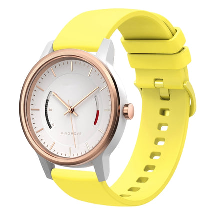 20mm Solid Color Soft Silicone Watch Band, For Garmin Garminmove Style, For Garmin Vivomove