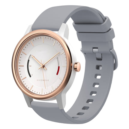 20mm Solid Color Soft Silicone Watch Band, For Garmin Garminmove Style, For Garmin Vivomove