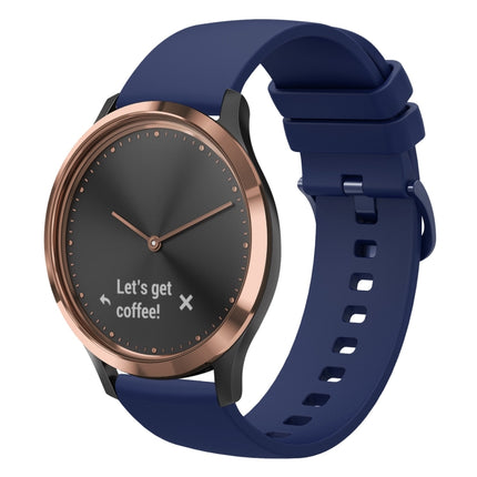20mm Solid Color Soft Silicone Watch Band, For Garmin Vivomove HR Sport, For Garmin Vivoactive 3