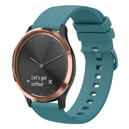 20mm Solid Color Soft Silicone Watch Band, For Garmin Vivomove HR Sport, For Garmin Vivoactive 3