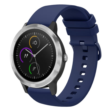 20mm Solid Color Soft Silicone Watch Band, For Garmin Vivomove HR Sport, For Garmin Vivoactive 3
