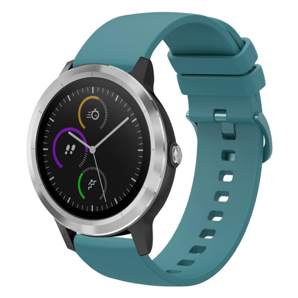 20mm Solid Color Soft Silicone Watch Band, For Garmin Vivomove HR Sport, For Garmin Vivoactive 3