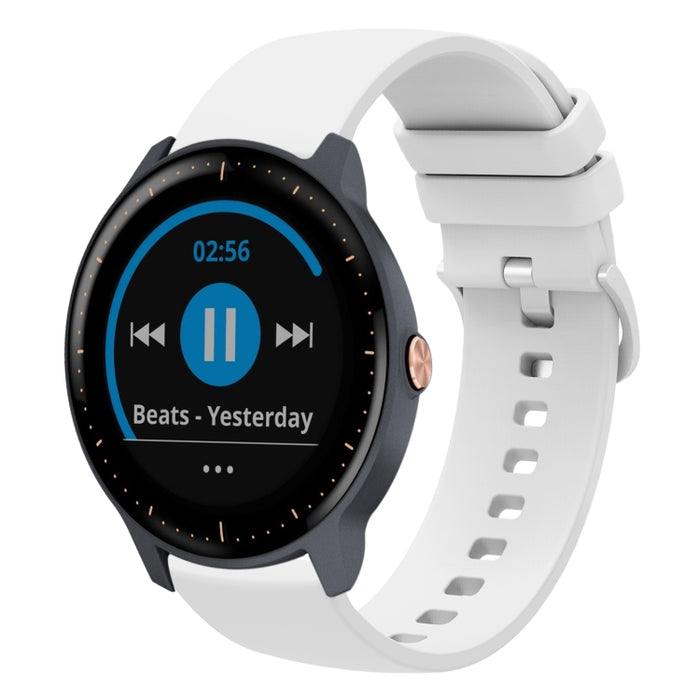 20mm Solid Color Soft Silicone Watch Band, For Garmin Vivoactive3 Music, For Garmin Forerunner 245